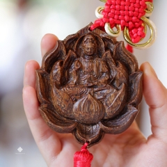 Khánh treo ô tô Quan Âm toạ sen sánh ghép