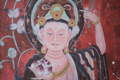 Tranh Quan Âm liên hoa Bồ tát 42x60cm