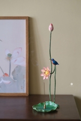 Tượng đồng liên điểu thanh an