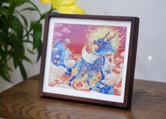 Tranh đồng để bàn Tỳ hưu uy dũng