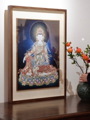 Tranh đồng khắc tay Chúng Bảo Quán Âm