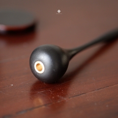 Chuông đồng Hiromaru Nhật Bản tím than 6cm