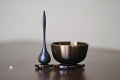 Chuông đồng Hiromaru Nhật Bản nâu vàng 6cm