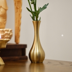 Bình hoa đồng trơn 8cm