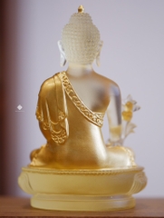 Tượng Đức Phật Dược Sư Liên hoa lưu ly mạ vàng