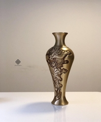 Bình đồng hoa sen cao