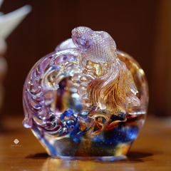 Đế đựng danh thiếp song ngư hỷ lạc