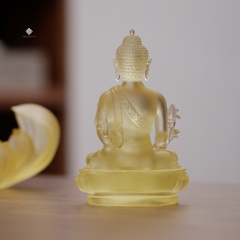 Tượng Đức Phật Dược Sư liên hoa lưu ly vàng