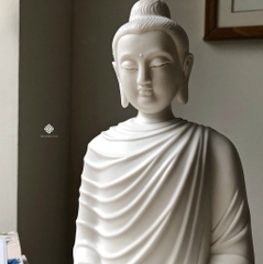 Tượng gốm trắng Phật Thích Ca