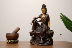 Tượng đồng Quán Tự Tại Bồ tát 30cm