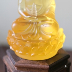 Tượng Phật Dược Sư Lưu Ly vàng 18cm