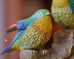 Tượng đồng uyên ương thanh trúc