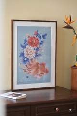 Tranh đồng khắc tay Hồng phúc lâm môn