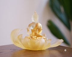Tượng Đức Phật Dược Sư Liên hoa lưu ly mạ vàng