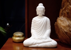 Tượng gốm trắng Phật Thích Ca