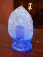 Tượng Đức Phật Dược Sư lưu ly xanh dương 24.8cm