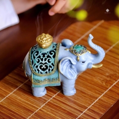 Lư đồng lộc tượng - màu trắng