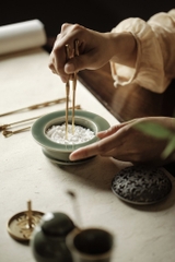 Bộ xông trầm phúc lạc viên tròn