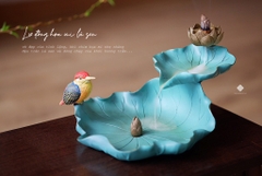 Lư đồng hoạ mi lá sen