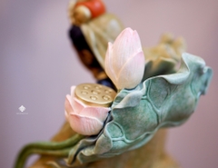 Tượng đồng Văn Thù Bồ Tát tự tại vô ngại