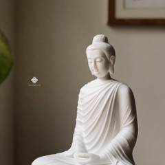 Tượng gốm trắng Phật Thích Ca