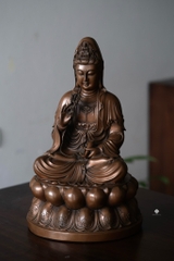 Tượng đồng Quan Âm Bồ tát 35cm