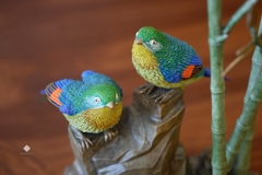 Tượng đồng uyên ương thanh trúc