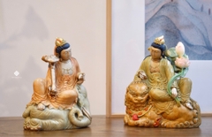 Tượng đồng Văn Thù Bồ Tát tự tại vô ngại
