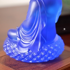 Tượng Đức Phật Dược Sư lưu ly xanh 20.5cm