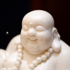 Tượng Phật Di Lặc phú quý sứ trắng