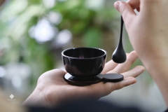 Chuông đồng Hiromaru Nhật Bản tím than 6cm