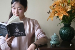 Lư gốm men ngọc hoa sen cổ điển
