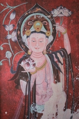 Tranh Quan Âm liên hoa Bồ tát 42x60cm