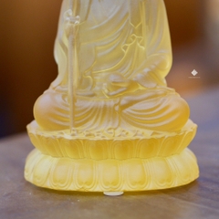 Tượng Địa Tạng Bồ tát lưu ly vàng 12.5cm