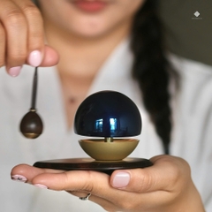 Chuông đồng Nhật Bản ngọc hưởng âm xanh dương 5.4cm