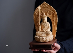 Tượng Địa Tạng Bồ tát gỗ hinoki