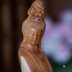 Tượng Quan Âm Bồ tát suối cam lồ lũa nhai bách