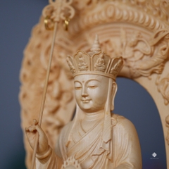 Tượng Địa Tạng Bồ tát gỗ hinoki