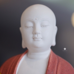 Tượng Địa Tạng Bồ tát gốm đỏ