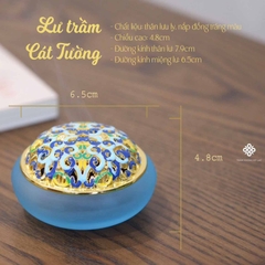 Lư cát tường lưu ly xanh