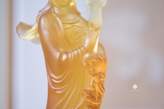 Tượng Quan Âm Như Ý lưu ly vàng