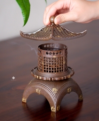Lư lầu cổ thiên hương bằng hợp kim