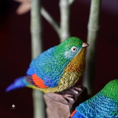 Tượng đồng uyên ương thanh trúc