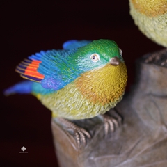 Tượng đồng uyên ương thanh trúc