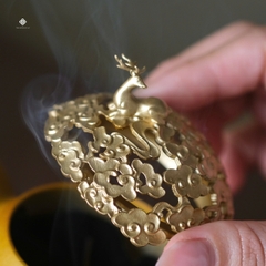 Lư đồng hồ lô cát tường vàng