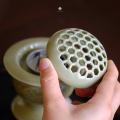 Lư điện thanh hải men ngọc