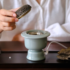 Lư điện phúc lạc men ngọc