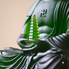 Tượng Phật Dược Sư lưu ly xanh lá 32cm