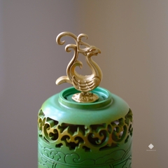 Lư đồng phượng hoàng - xanh