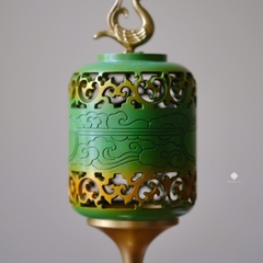 Lư đồng phượng hoàng - xanh